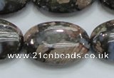 COP257 15.5 inches 20*30mm oval natural grey opal gemstone beads