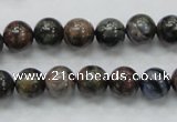 COP266 15.5 inches 10mm round natural grey opal gemstone beads