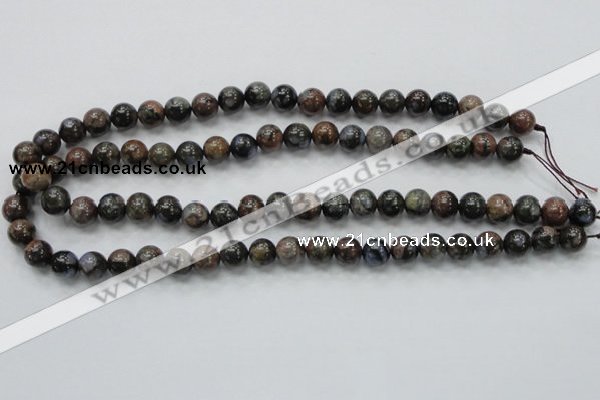 COP266 15.5 inches 10mm round natural grey opal gemstone beads