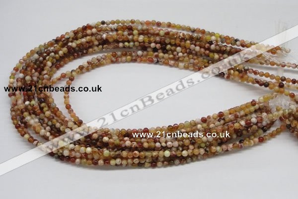 COP300 15.5 inches 4mm round brandy opal gemstone beads wholesale