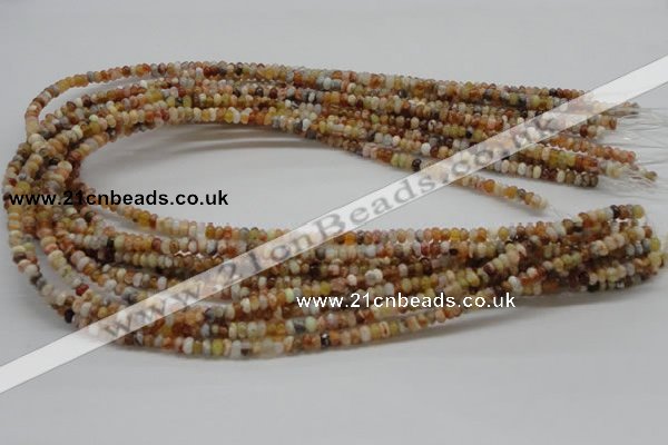 COP301 15.5 inches 2*4mm rondelle brandy opal gemstone beads wholesale