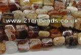 COP303 15.5 inches 8*8mm square brandy opal gemstone beads wholesale