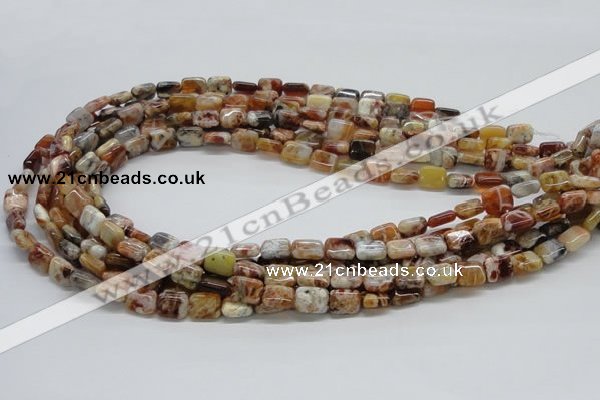 COP305 15.5 inches 8*10mm rectangle brandy opal gemstone beads wholesale