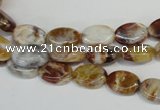 COP314 15.5 inches 8*12mm oval brandy opal gemstone beads wholesale