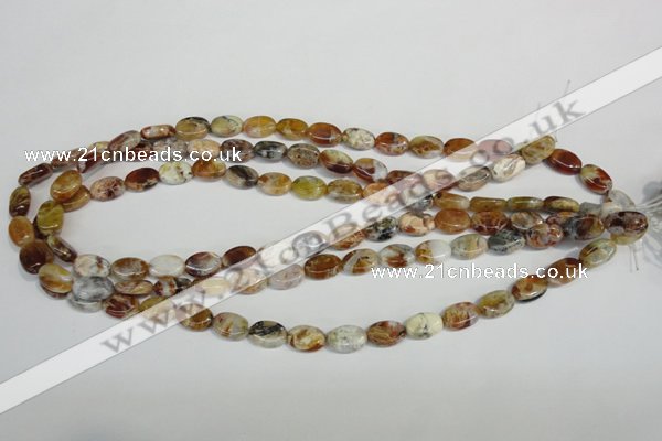 COP314 15.5 inches 8*12mm oval brandy opal gemstone beads wholesale