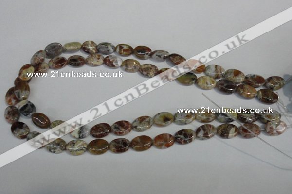 COP315 15.5 inches 10*14mm oval brandy opal gemstone beads wholesale