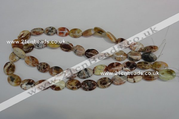 COP316 15.5 inches 13*18mm oval brandy opal gemstone beads wholesale