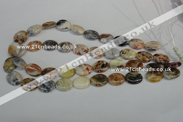 COP317 15.5 inches 15*20mm oval brandy opal gemstone beads wholesale