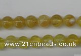 COP332 15.5 inches 8mm round yellow opal gemstone beads wholesale