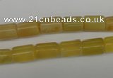 COP338 15.5 inches 8*11mm tube yellow opal gemstone beads
