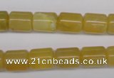 COP339 15.5 inches 10*12mm tube yellow opal gemstone beads