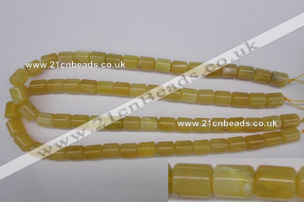 COP339 15.5 inches 10*12mm tube yellow opal gemstone beads