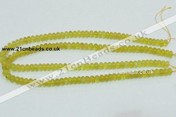 COP351 15.5 inches 5*8mm rondelle yellow opal gemstone beads wholesale