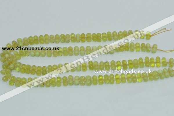 COP354 15.5 inches 6*12mm bone shape yellow opal gemstone beads