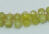 COP355 15.5 inches 8*16mm bone shape yellow opal gemstone beads