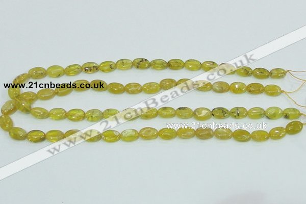 COP361 15.5 inches 9*12mm oval yellow opal gemstone beads wholesale