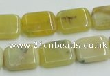 COP373 15.5 inches 13*18mm rectangle yellow opal gemstone beads