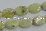 COP377 15.5 inches 12*16mm oval yellow opal gemstone beads wholesale