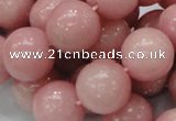 COP407 15.5 inches 18mm round Chinese pink opal gemstone beads