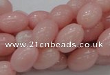 COP409 15.5 inches 10*14mm rice Chinese pink opal gemstone beads