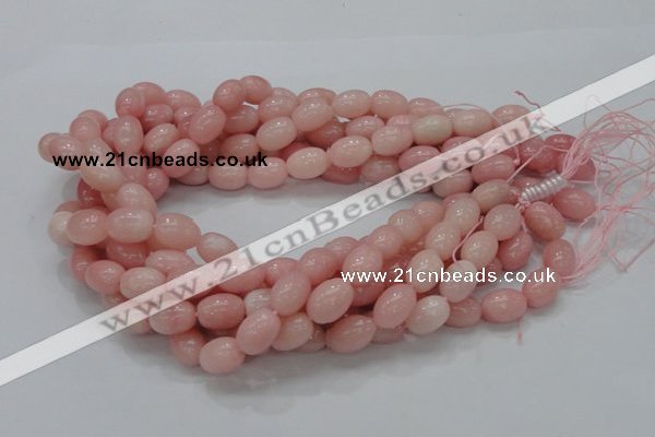 COP409 15.5 inches 10*14mm rice Chinese pink opal gemstone beads