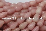 COP411 15.5 inches 6*10mm teardrop Chinese pink opal gemstone beads