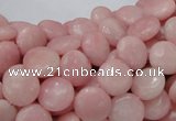 COP413 15.5 inches 10mm flat round Chinese pink opal gemstone beads