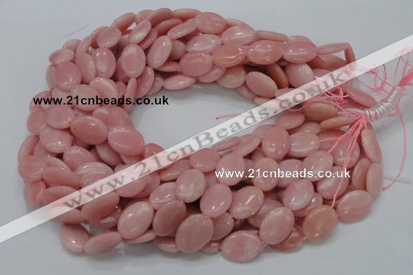 COP419 15.5 inches 14*18mm oval Chinese pink opal gemstone beads