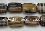 COP432 15.5 inches 13*18mm rectangle natural brown opal gemstone beads
