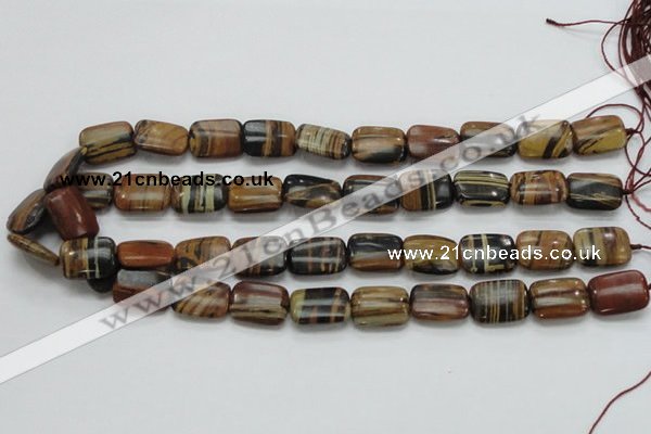 COP432 15.5 inches 13*18mm rectangle natural brown opal gemstone beads