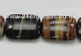 COP433 15.5 inches 18*25mm rectangle natural brown opal gemstone beads