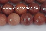 COP445 15.5 inches 12mm faceted round African blood jasper beads