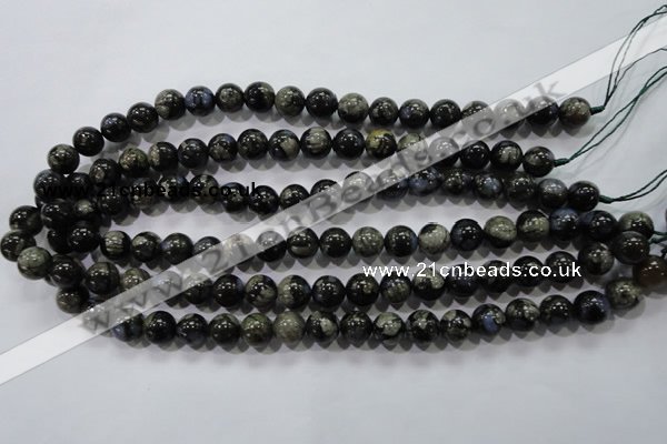 COP454 15.5 inches 10mm round natural grey opal gemstone beads