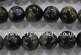 COP455 15.5 inches 12mm round natural grey opal gemstone beads