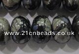 COP474 15.5 inches 15*20mm rondelle natural grey opal gemstone beads