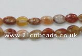 COP500 15.5 inches 6*8mm oval natural red opal gemstone beads