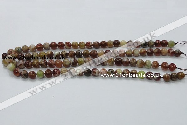COP501 15.5 inches 8mm round natural red opal gemstone beads
