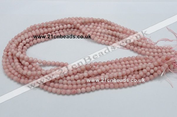 COP51 15.5 inches 5mm round natural pink opal gemstone beads