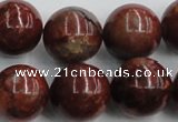 COP517 15.5 inches 20mm round red opal gemstone beads wholesale