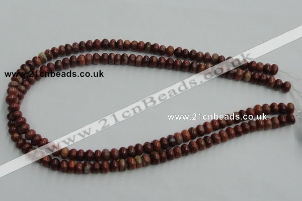 COP518 15.5 inches 5*8mm rondelle red opal gemstone beads wholesale