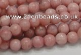 COP52 15.5 inches 7mm round natural pink opal gemstone beads