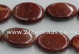 COP523 15.5 inches 18*25mm oval red opal gemstone beads wholesale