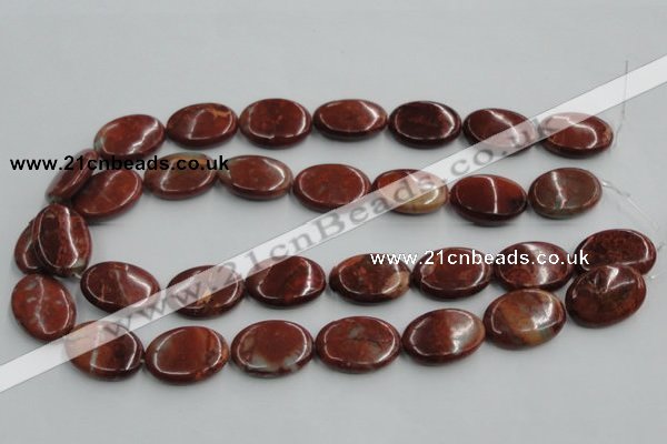 COP523 15.5 inches 18*25mm oval red opal gemstone beads wholesale
