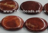 COP524 15.5 inches 22*30mm oval red opal gemstone beads wholesale