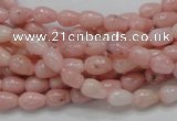COP54 15.5 inches 5*8mm teardrop natural pink opal gemstone beads