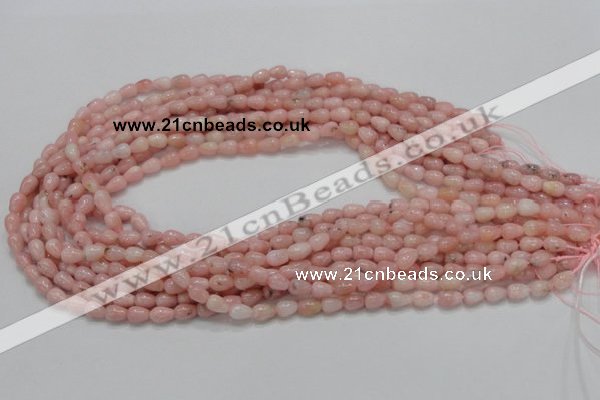 COP54 15.5 inches 5*8mm teardrop natural pink opal gemstone beads