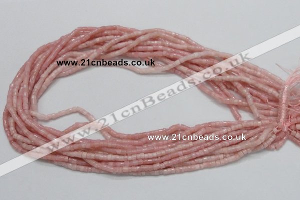 COP57 15.5 inches 2.5*3.5mm column natural pink opal gemstone beads