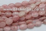 COP61 15.5 inches 6*8mm oval natural pink opal gemstone beads