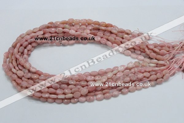 COP61 15.5 inches 6*8mm oval natural pink opal gemstone beads