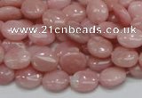 COP62 15.5 inches 8*10mm oval natural pink opal gemstone beads